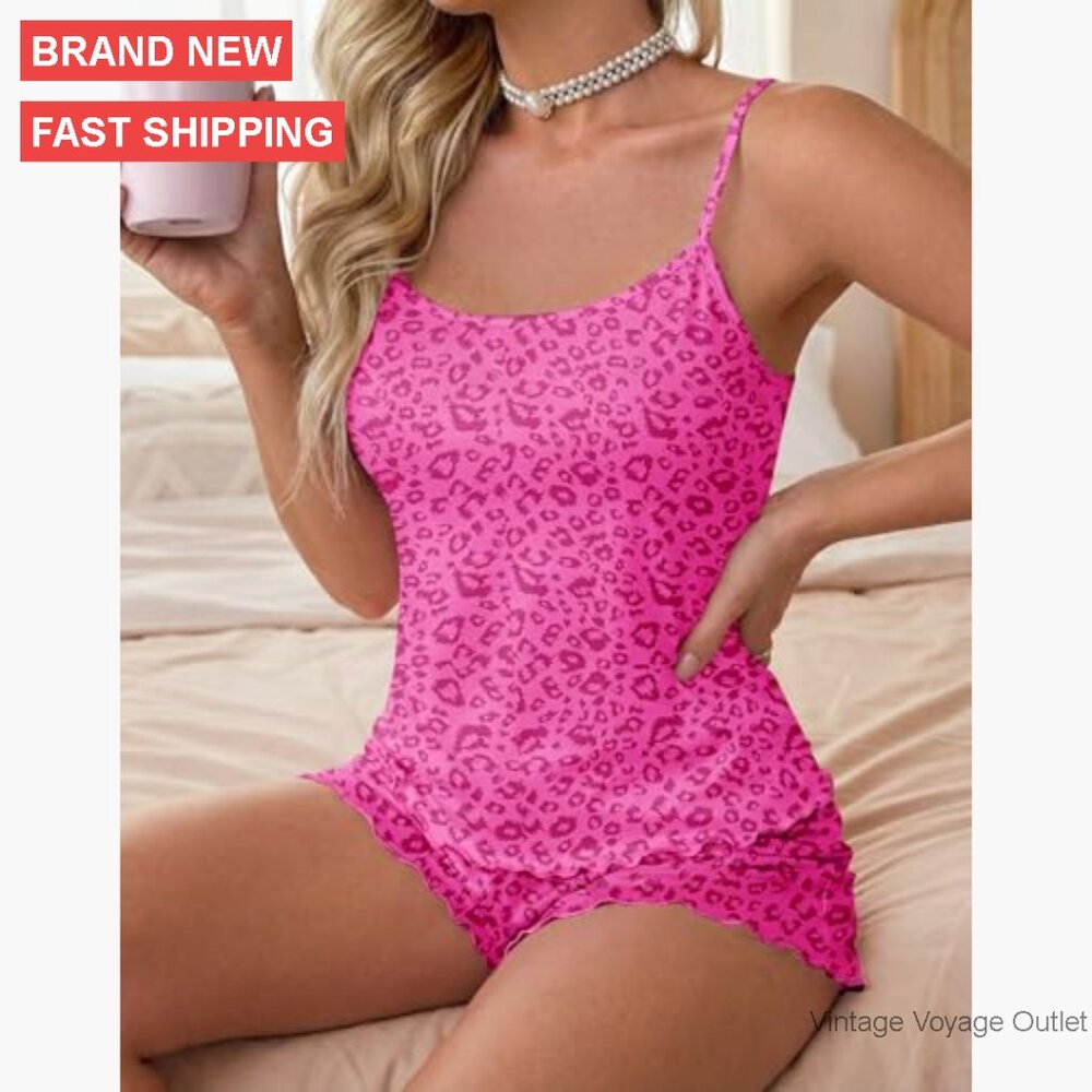 Medium Cami Pajama Set 2 Pack Polyester Spandex L… - image 3